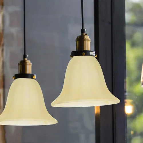Vista 2 de OSALADI Pantalla de luz de vidrio Pantalla de lámpara de pie en forma de flor Pantalla de lámpara de repuesto para lámpara de mesa Lámpara de pie