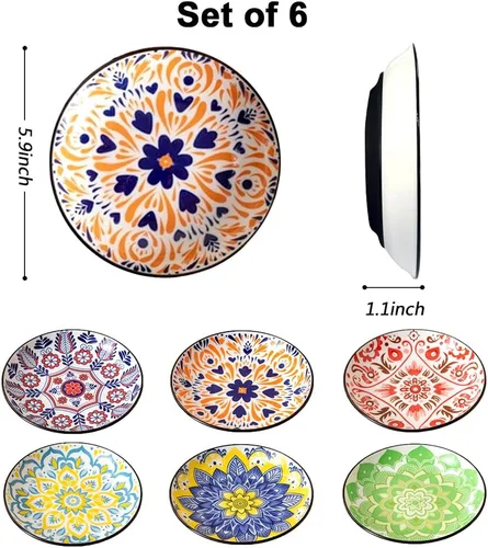 Vista 4 de Cuencos de cerámica para gatos, platos antideslizantes para gatos, paquete de 3 cuencos de comida para gatos, antifatiga y antibigotes, platos