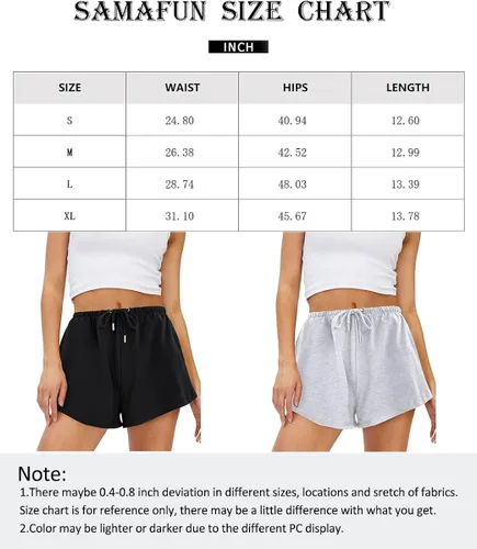 Vista 7 de SamaFun Pantalones cortos deportivos para mujer, pantalones cortos deportivos para correr, casuales, de verano, ligeros, para entrenamiento