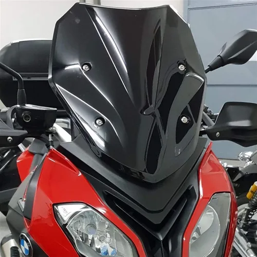 Vista 8 de GLoyer Motorcycle Windshield Windscreen Compatible with BMW S1000XR S 1000 XR K49 2015 2016 2017 2018 2019 Wind Screen Deflectors Windshield Black