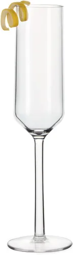 Vista 7 de G.E.T. SW-1462-CL Transparente 6oz. Copa de champán Tritan Via Collection (paquete de 12)