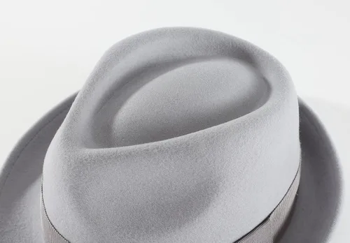 Vista 38 de Home Prefer Sombrero de invierno de fieltro de lana para hombre Sombrero de ala corta Fedora