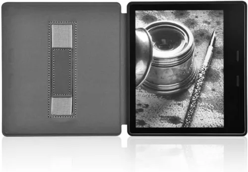 Vista 7 de Funda para Kindle Oasis de 7 pulgadas, 10ª generación, versión 2019 [modelo No: S8IN40] con correa de mano y apagado y encendido automático, fundas