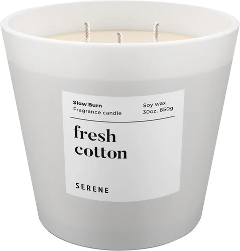 Vista 13 de Hidden Label Serene Collection - Vela perfumada grande, madera ámbar y jazmín, vela enorme de 30 onzas con 3 mechas, velas de soja natural