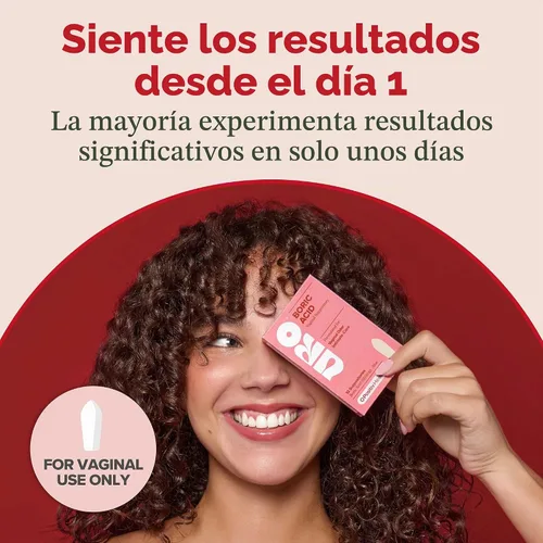 Vista 5 de O Positiv Paquete de supositorio vaginal de probióticos vaginales URO y ácido bórico URO