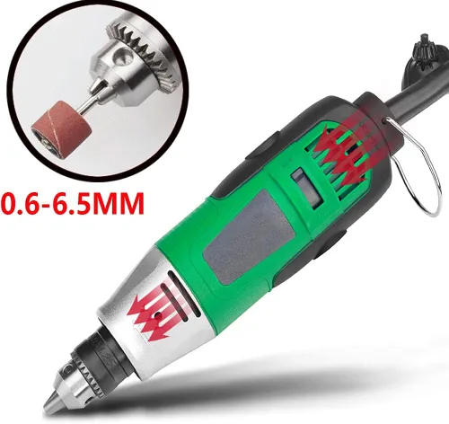 Vista 10 de Herramienta rotativa de 260 W Power Die Eléctrica Multifunción Grinder Carver Set, ajuste de velocidad variable continuo, 31000RPM, ligero