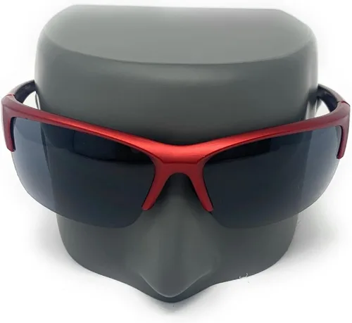 Vista 5 de The Megastar - Gafas de sol rectangulares de medio marco para hombres y mujeres