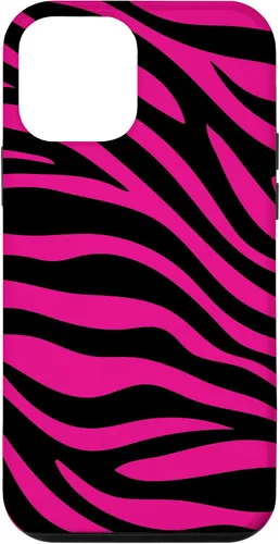 Vista 16 de Zebra Animal Print Pattern Black and Pink Cute Phone Case for iPhone 17