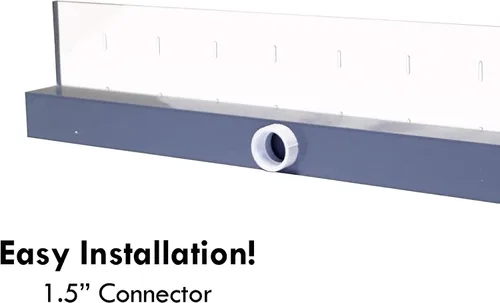 Vista 3 de HALF OFF PONDS Derrame de acrílico iluminado elegante de 12" con cambio de color - SE12CC-HOP Construcción acrílica, control remoto, entrada