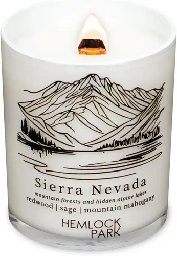 Vista 9 de Hemlock Park Travel Inspired Passport - Vela con mecha de madera agrietada hecha a mano con cera de coco natural a base de plantas