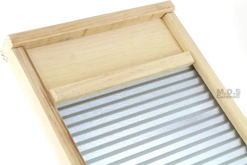 Vista 2 de Lavadero Tabla de Lavar de Madera para Lavandería Hoja Galvanizada Vintage Clásico De Madera