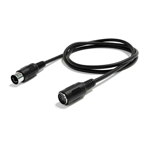 Vista 3 de Cable de audio de extensión MIDI - DIN de 5 pines - macho a macho/hembra [macho a hembra 100 cm - 39,37"]