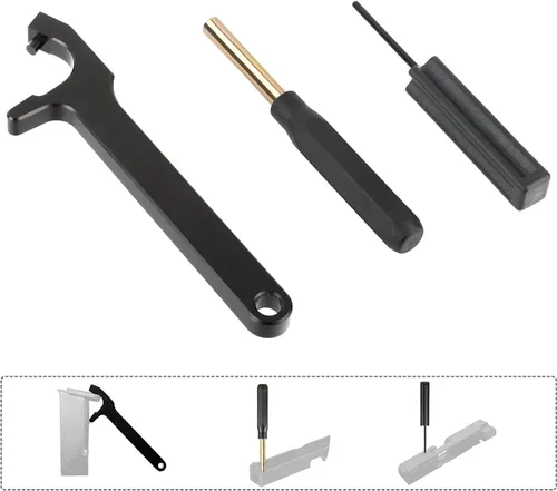 Vista 6 de Kit de herramientas de visión delantera, herramienta de extracción de placa mag, herramienta de desmontaje de revistas, herramienta de perforación
