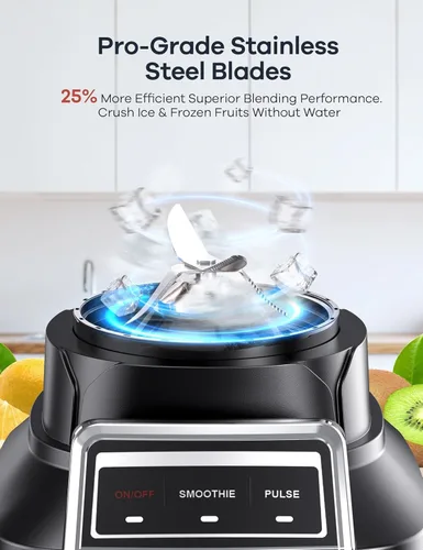 Vista 9 de Ganiza Batidora de batido Max 1800W, licuadoras profesionales para cocina