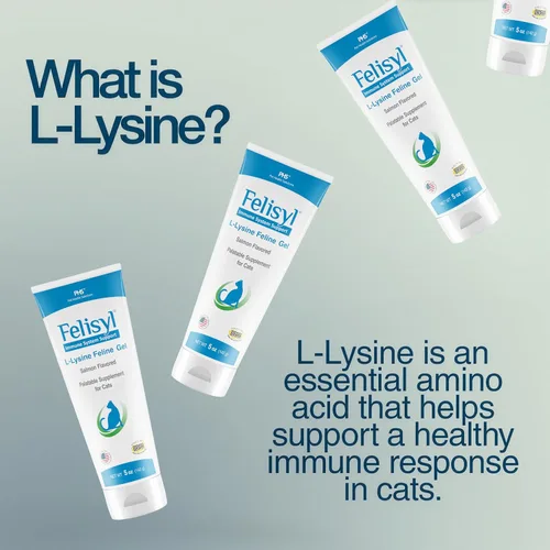 Vista 6 de Felisyl Gel de L-lisina para gatos y gatitos (5 onzas) – Sistema inmunológico, respiratorio y apoyo para la salud ocular. Reduce los estornudos