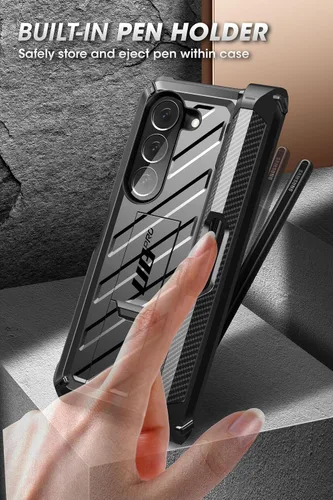 Vista 7 de SUPCASE Unicorn Beetle Pro - Funda para Galaxy Z Fold 5 5G (2023), con protector de pantalla integrado y soporte de cuerpo completo de doble capa