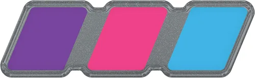 Vista 48 de Insignia tricolor - Compatible con Toy Taco, Tun y 4Run Negro con escala de grises TRI