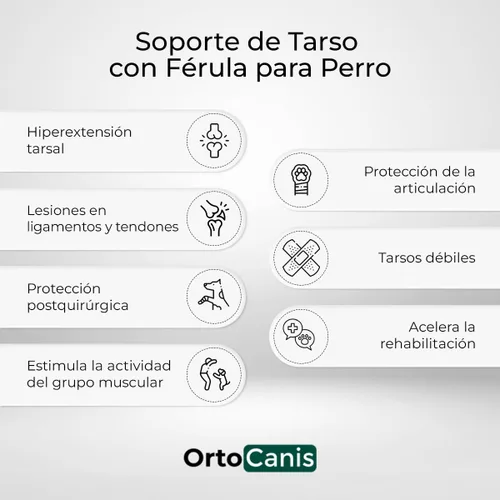 Vista 2 de Ortocanis Férula de Hock para perros - inmoviliza. Protege. Apoya el tobillo - Férulas flexibles extraíbles.
