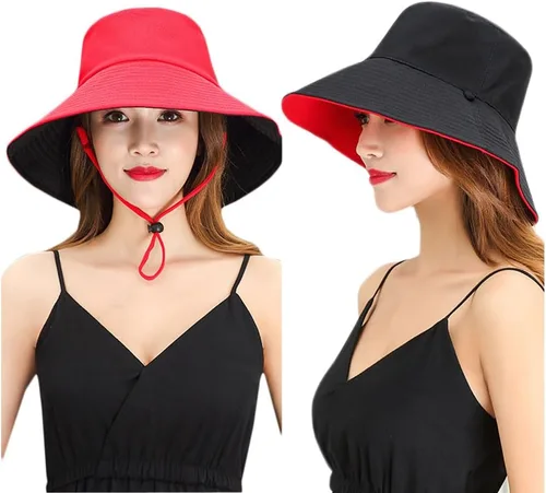 Vista 12 de Gorra de pesca plegable para playa, protección solar UPF UV, impermeable, transpirable, ala ancha, sombrero para el sol para mujer H01-Beige
