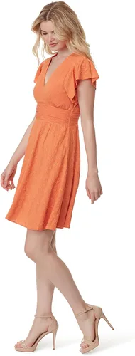 Vista 2 de Jessica Simpson Mini vestido de manga corta Khloe Flutter para mujer