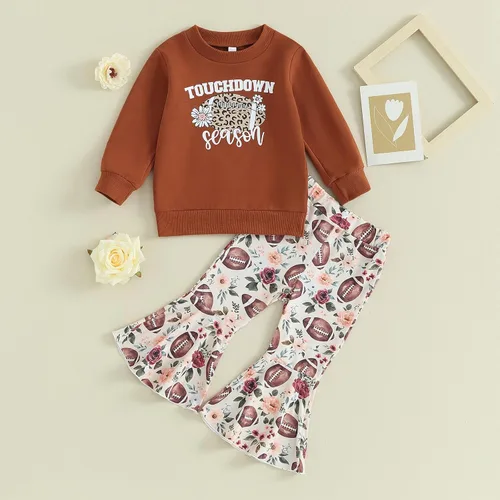 Vista 2 de Amnnchya Traje de San Valentín para niña pequeña, sudadera roja con estampado de campana, ropa de San Valentín