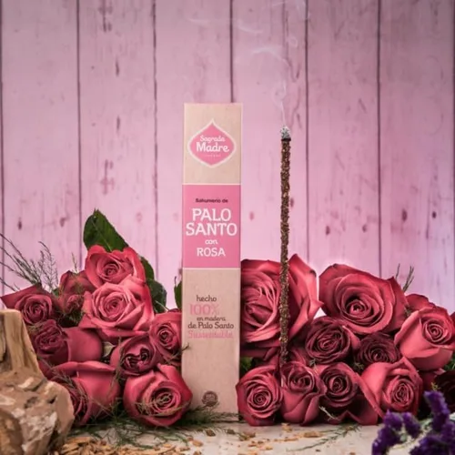 Vista 8 de Sagrada Madre Palitos de incienso Palo Santo – Varillas de manchas naturales para limpieza, meditación, relajación – Vegano, combustión lenta, bajo