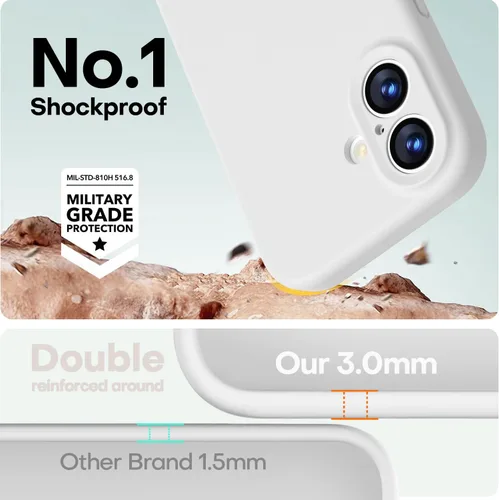 Vista 470 de LOVE 3000 Diseñada para Funda iPhone Air, Silicona Premium [Compatible con Magsafe][Forro de Microfibra Suave Anti-Rayones] Funda Protectora