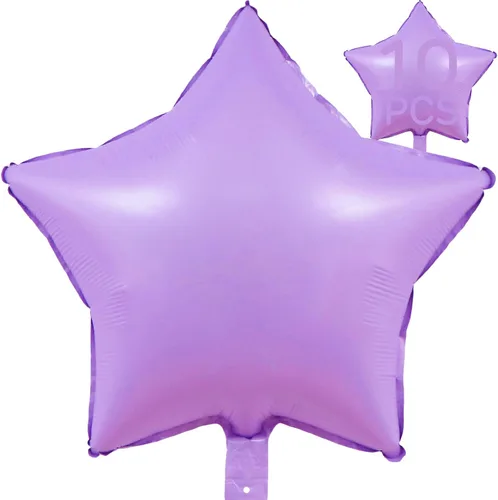 Vista 36 de Globos de estrella beige de 18 pulgadas, 10 globos de Mylar de forma estrella beige con revestimiento metálico de helio para decoraciones de fiesta