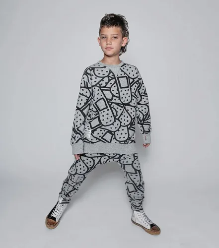 Vista 8 de NUNUNU Pantalones holgados ligeros, pantalones deportivos para niños y bebés, unisex para niños y niñas, 100% algodón, 0-14 años
