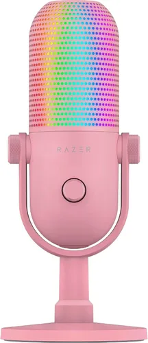 Vista 10 de Razer Seiren V3 Chroma RGB, Stream & Game Reactive, micrófono USB, negro