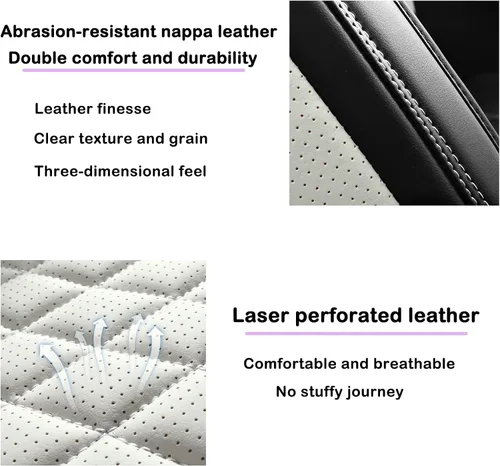 Vista 4 de Funda de asiento de automóvil para Volvo XC40 2019-2025, fundas de asiento suaves impermeables con compatible con bolsa de aire, accesorios