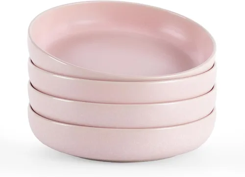 Vista 33 de famiware Milkyway - Juego de 4 cuencos para pasta, 33 onzas, hilo beige