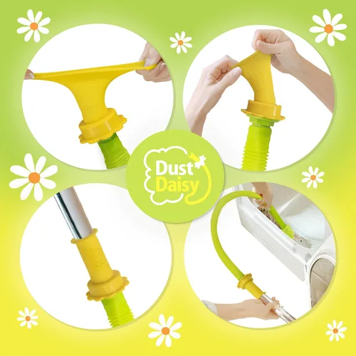 Vista 6 de Dust Daisy Pro - Kit limpiador de ventilación para secadora, alcance extra largo de 33 pulgadas