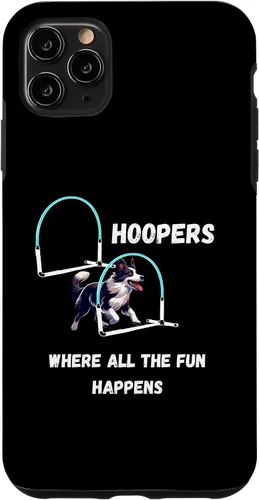 Vista 11 de iPhone 15 Dog Agility Dog Hoopers all the fun happens border collie Case