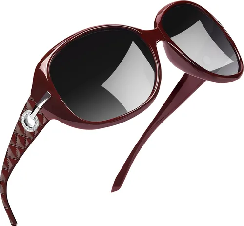 Vista 38 de Joopin Oversized Rectangle Sunglasses UV400 Protection Shades for Women Negro