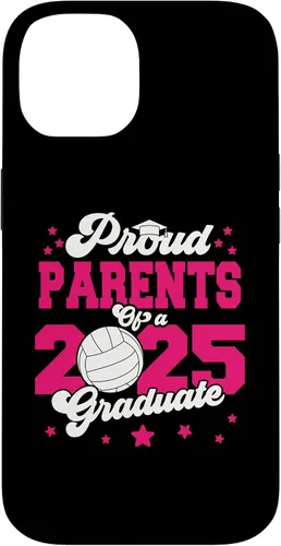 Vista 4 de iPhone 16 Parents of a 2025 Graduate Prom Graduation 25 VolleyBall Case