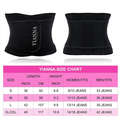 Vista 6 de YIANNA Waist Trainer for Women Sauna Waist Trimmer Belt Tummy Band Sports Girdles