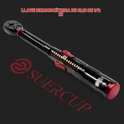Vista 8 de SUERCUP - Llave dinamométrica de clic de 100 dientes de próxima generación, 1/2 pulgada, 10-170 pies 13.6-230.5 N.m, ±3% Accuracy, 3.6° Arc Swing