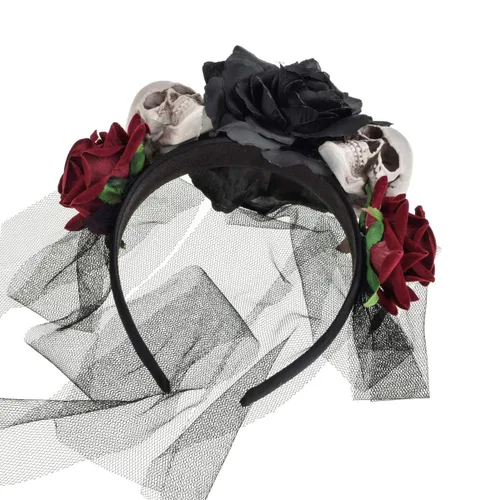 Vista 2 de Vividsun - Diadema con diseño de flores mexicanas para disfraz, Gratis