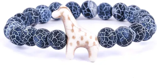 Vista 12 de Fahlo Pulsera de seguimiento de jirafa – Sigue el viaje de una jirafa real – Apoya la conservación de la vida silvestre – Elástica, talla única