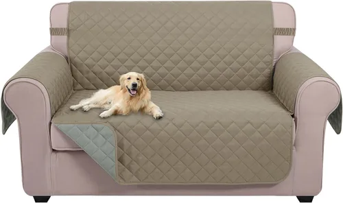 Vista 25 de U-NICE HOME Funda para sillón reclinable, reversible, con correas elásticas, resistente al agua, protege de perros y mascotas, sillón pequeño