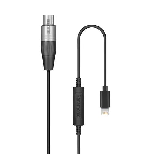 Vista 6 de Saramonic LC-C35 Cable de salida Lightning TRS macho de 1/8 pulgadas a Apple para iPhone y iPad - Estéreo y mono para receptores de micrófono