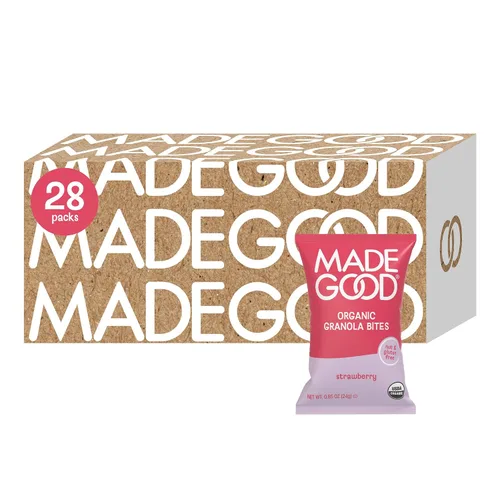Vista 11 de Mini barras de granola MadeGood paquete de 28 sabor chispas de chocolate oscuro y avena libre de gluten Gluten free snacks for lunch boxes, school