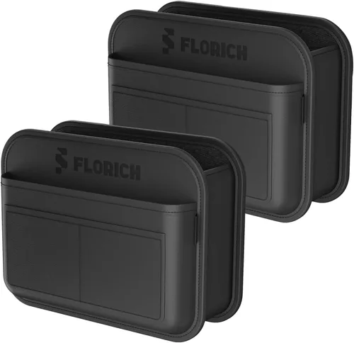 Vista 17 de FLORICH Organizador de Almacenamiento para Coche Entre Asientos, Organizador de Asiento de Cuero con Soporte para Bolso Entre Asientos, Consolas