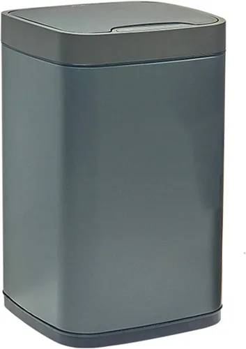 Vista 7 de Garbage bin Square Automatic Trash Can with Lid Stainless Steel Smart Induction Trash Can Household Bedroom Living Room Trash Can, 2.3 Gallons/3.1