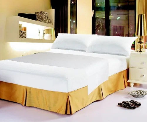 Vista 7 de DaDa Bedding - Juego de sábanas de 100 % algodón súper suave, color blanco, sábana encimera y funda de almohada transpirable, tamaño matrimonial, 3