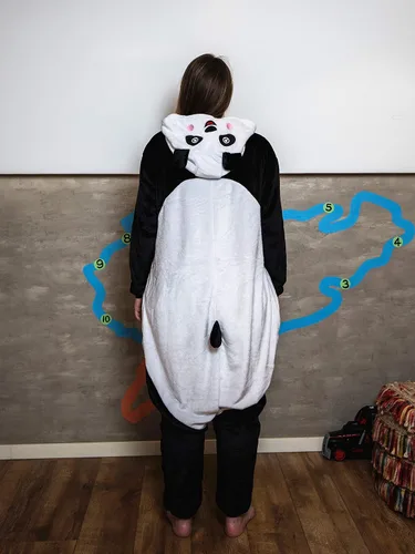 Vista 5 de iSZEYU - Pijama para mujer, diseño de panda