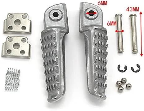 Vista 2 de Reposapiés trasero de motocicleta Pedales para Kawasaki ZR1200 ZRX1200R, ZR1000 ZR800 ZR900 Z750S Z750R Z900RS Z750, KLE650/KLZ1000 para Kawasaki