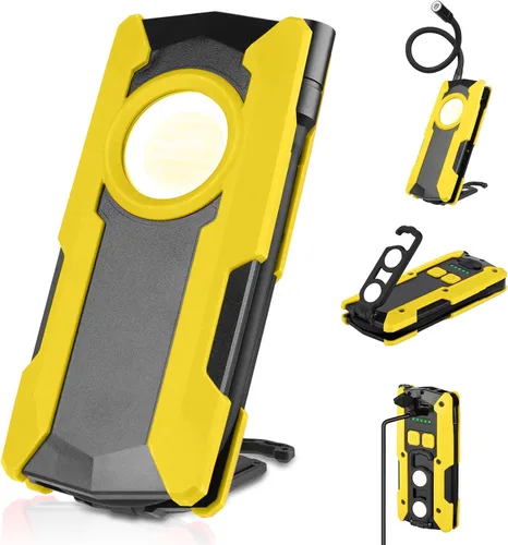 Vista 10 de OTYTY Luz de Trabajo LED Recargable, 30W 1500LM Luces de Inundación Portátiles Alimentadas por Batería con Base Magnética, Batería de 4200mAh