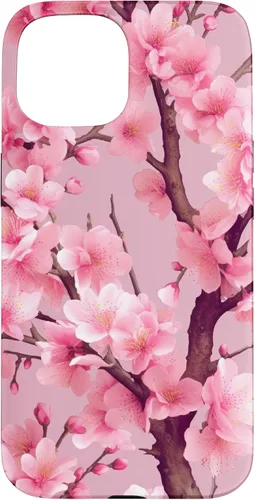 Vista 6 de Sakura Tree Japanese Funda para iPhone 17 con diseño de flores de cerezo rosa